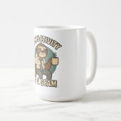 生産性は詐欺である – 怠惰な怠けおもしろい者オフィス コーヒーマグカップ (正面右)