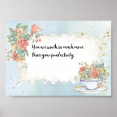 生産性よりも価値が高い ポスター (正面)