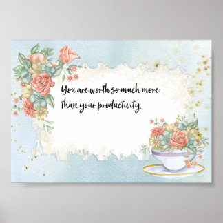 生産性よりも価値が高い ポスター