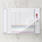 生産性ブレインダンプ大きなティアウェイ紙パッド ペーパーパッド (折り畳み)