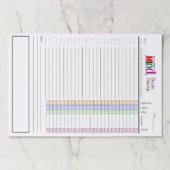 生産性ブレインダンプ大きなティアウェイ紙パッド ペーパーパッド (正面)