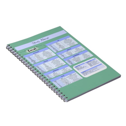 生産性マウスパッド – Excelショートカット ノートブック (右側)