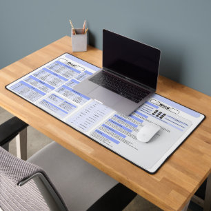 生産性マウスパッド – WordおよびExcelのショートカット デスクマット