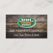 生産物のかご |木製ボード名刺 名刺 (正面)