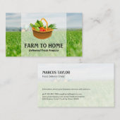 生産物のかご | 農作物 名刺 (正面/裏面)