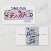 生産的なお母さんカード コーリングカード (正面/裏面)