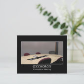 生産的な会議は非常に重要だ ポストカード (スタンド正面)