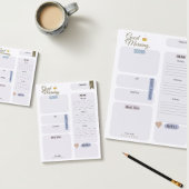 生産的な朝のルーチン毎日のプランナー ノートパッド