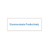 「生産的にコミュニケーション」自己インキング・スタンプ セルフインキングスタンプ (デザイン)