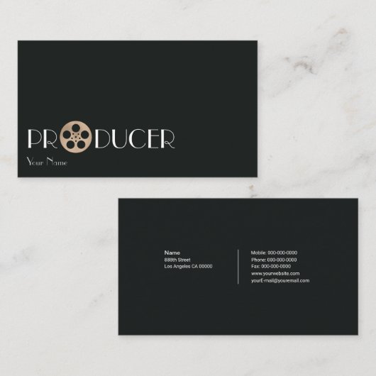 生産者 名刺 (正面/裏面)