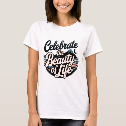生祝命の美しい Tシャツ (正面)