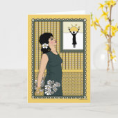 生祝活__挨拶 カード (黄色い花)