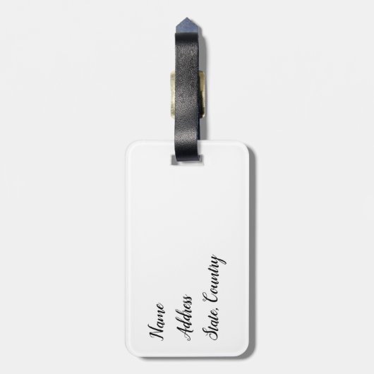 生笑い愛aペンブロークウェルシュコーギー ラゲッジタグ (裏面縦)