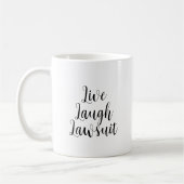 生笑い訴訟弁護士ユーモア検事おもしろい官 コーヒーマグカップ (左)