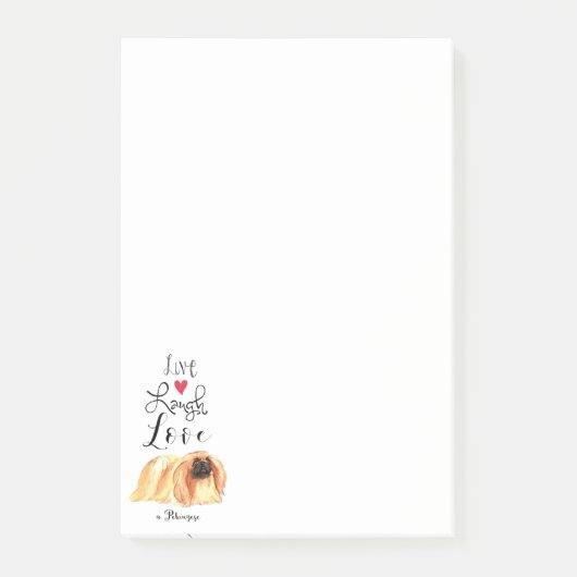 生笑いLove a Pekingese Notes ポストイット (正面)