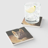 生粋の動物 ストーンコースター (横)