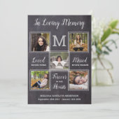 生素朴お祝い写真追悼式 サンキューカード (スタンド正面)