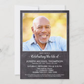 生素朴お祝い写真追悼式 招待状 (正面)