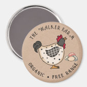 生素朴カラフル卵を作る マグネット (正面/裏面)