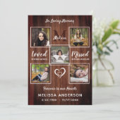 生素朴命お祝い5写真記念 招待状 (スタンド正面)