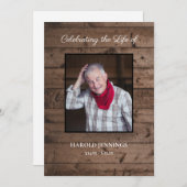 生素朴命の順序の写真お祝い プログラム (正面/裏面)