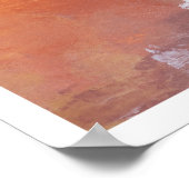 生素朴抽象芸術絵を描の秋ウォールアート ポスター (角)