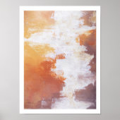 生素朴抽象芸術絵を描の秋ウォールアート ポスター (正面)