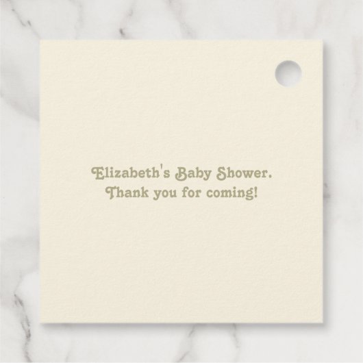 生素朴産農家市場赤ちゃんシャワー フェイバータグ (裏面)