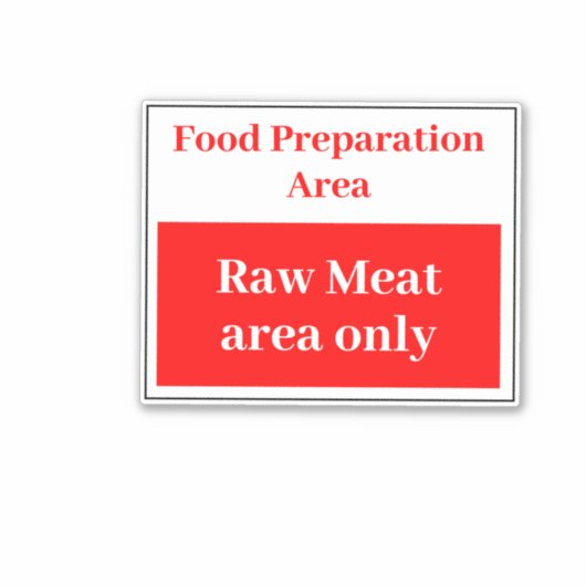 生肉の準備 シール (正面)