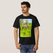 生育種の純血種の妊娠実在馬 Tシャツ (正面フル)