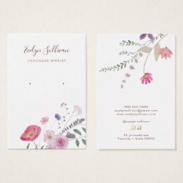 生花イヤリングディスプレイカード