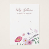 生花イヤリングディスプレイカード (正面)