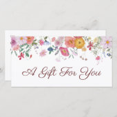 生花ギフト券 (正面/裏面)