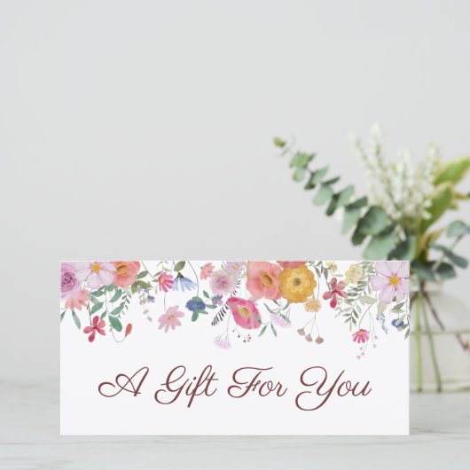 生花ギフト券 (スタンド正面)