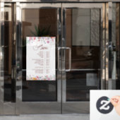 生花サービスメニュー ウィンドウサイン (オフィスドア)