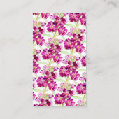 生花ダークピンク結婚のQRコードが私をスキャン エンクロージャーカード (裏面)