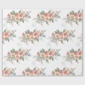 生花ラッピング紙 ラッピングペーパー (フラット)