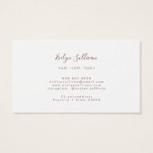 生花ロイヤリティカード (裏面)