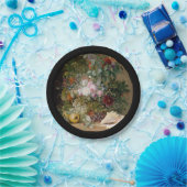 生花及び貝殻 ペーパープレート (パーティー)