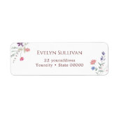 生花差出人住所ラベル ラベル (正面)