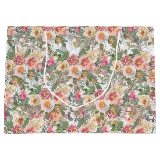 生花抱き枕 ラージペーパーバッグ (正面)