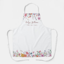 生花美しいプロフェッショナルエプロン エプロン