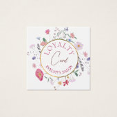 生花金ゴールド円ロイヤリティカード (正面)