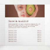 生花金ゴールド円三折パンフレット 三つ折りカード (内部中)