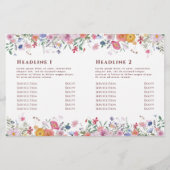 生花2折パンフレット (裏面)