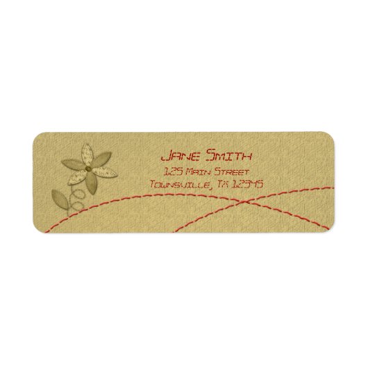 生花 ラベル (正面)