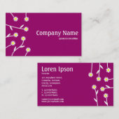 生花 – ワイン990066 名刺 (正面/裏面)