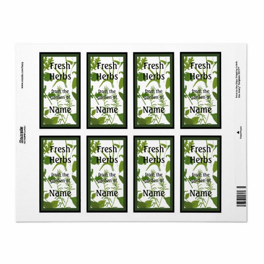 生草の食品ラベル ラベル (フルシート)