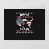 生落ちた感謝してい退役軍人日 ポストカード (正面)