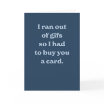 生誕おもしろい生日モダン青皮肉間抜けカード